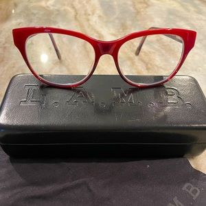 L.A.M.B. glasses frame, model LA014, with branded case and cloth